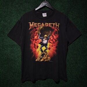 Vintage  Megadeth band tee 1991 brockum Oxidation of The Nations World Tour tee